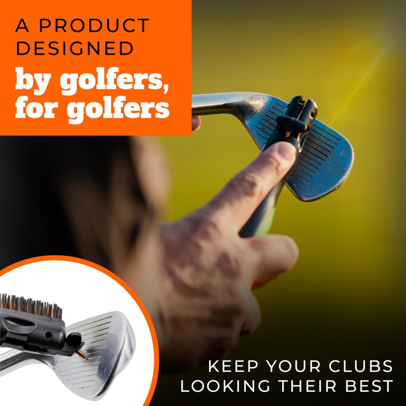 Frogger Golf Brush Head and Groove Cleaner Replacement for BrushPro (Bronze & Nylon Brush) - Image 5